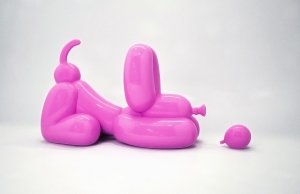 TAG Fine Arts - Sebastian Burdon - Happy Dog Pink