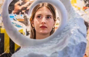 Aymeric Louvet, 'Grand Disque', Marble sculpture, £7500, Galerie Calderone, France – stand C8 at Affordable Art Fair, Battersea Autumn